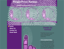 Tablet Screenshot of fingerprintxpress.com